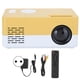 thumbnail image 1 of 1080p Full High Definition LED Mini Projector Smart Home Cinema Yellow White 100‑240VEU Plug, 1 of 4
