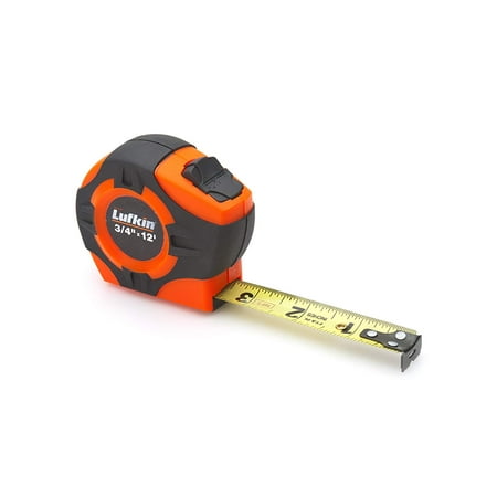 Hi Viz Power Return Tape Lufkin PHV1312 Power Return Tape, 3/4-Inch by 12-Feet, Hi-Viz Orange, Full length clear coat for more durable markings By Apex Tool Group ()