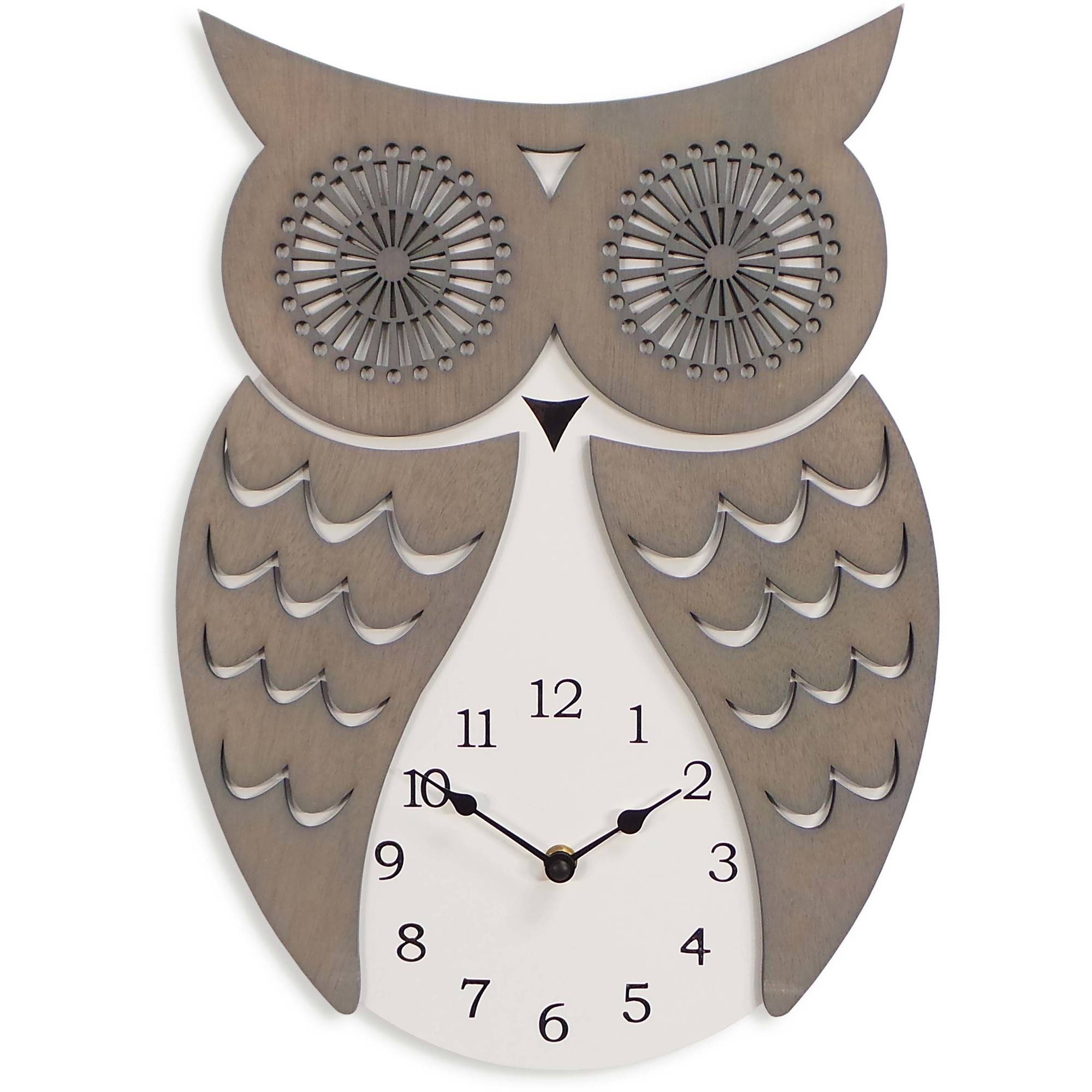 Better Homes & Gardens Owl Wall Clock