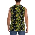 thumbnail image 4 of Fotbe Corn And Dragonflies Men's Camiseta sin Mangas Estampada para Hombres, Playera Casual para Gimnasio, Entrenamiento, Playa-Large, 4 of 7