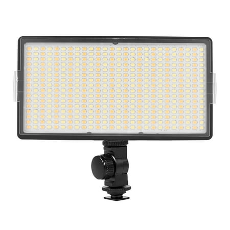 Image of moobody LED-416 LED Video Light Professional On-Camera Photography Light Panel 416PCS Bright Light Beads Adjustable Bi-Color Temperature 3200-5600K Dimmable Brightness with 1/4 Inch Screw Hole Cold