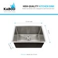 thumbnail image 3 of 32 Inch Stainless Steel 60/40 Double Unequal Bowl Classic Kitchen Sink, Extra Thick 18 Gauge Undermount Rust Resistant, Sound and Heatproof Sink, Sink Only, 3 of 16
