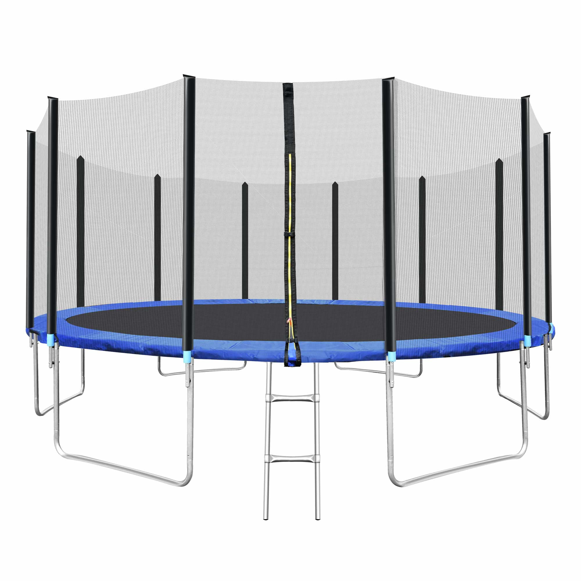 Trampoline 16 FT with Safe Enclosure Net, Kids Trampoline for Play &amp; Exercise Indoor or Outdoor, Waterproof Jump Mat, Backyard Trampoline Ladder for Adults Fitness Equipment