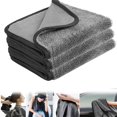 thumbnail image 1 of Toalla de secado Shinybathxxl, paños de limpieza para ducha Shinywipes, 3 tamaños de toalla de secado de microfibra para automóvil que no daña la superficie, doble cara que limpia y absorbe el agua (3, 1 of 7