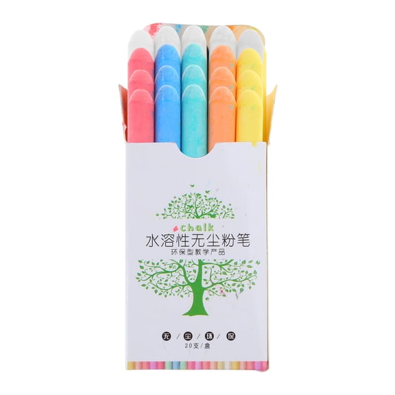 Washable Sidewalk Chalk Dust Water Chalk Jumbos Chalk Blackboards Chalk for Outdoor Game Chalkboard Drawing