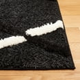 thumbnail image 3 of SAFAVIEH Hi-Lo Proinsias Diamond Shag Area Rug, Charcoal/Ivory, 4' x 6', 3 of 7
