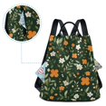 thumbnail image 5 of FORMRS Women's Travel Backpack Purse Anti-Theft Hidden Pockets Casual Shoulder Bag, Orange Flowers, 5 of 7
