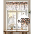 thumbnail image 7 of Valances for Windows Valance Rod Pocket Light Filtering Short Window Treatments Curtains for Kitchen Bathroom Living Room Bedroom, 1 Panel, 42 x 18 Inch, 7 of 7