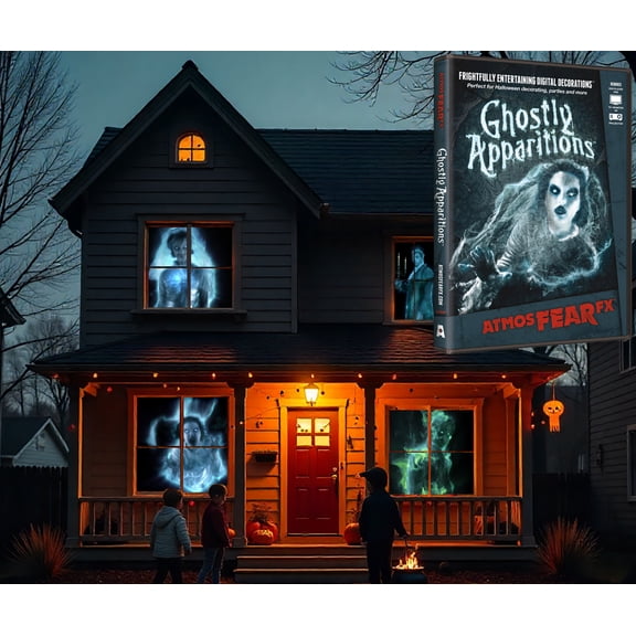 AtmosFX Halloween Digital Decoration DVD - Ghostly Apparitions