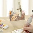 thumbnail image 7 of Owl Wood Painting Pencil Pen Cosmetic Holder Cup Makeup Brush Holder Desk Accessories Holder Acrylic Organizer for Office School Home, 7 of 7