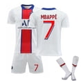 thumbnail image 1 of Kits de fútbol para niños Camiseta de fútbol Camiseta de entrenamiento Traje 21/22-20 21 PSG Visitante Mbappe 7-L BmatwkZeng Bmatwk Jersey, 1 of 2
