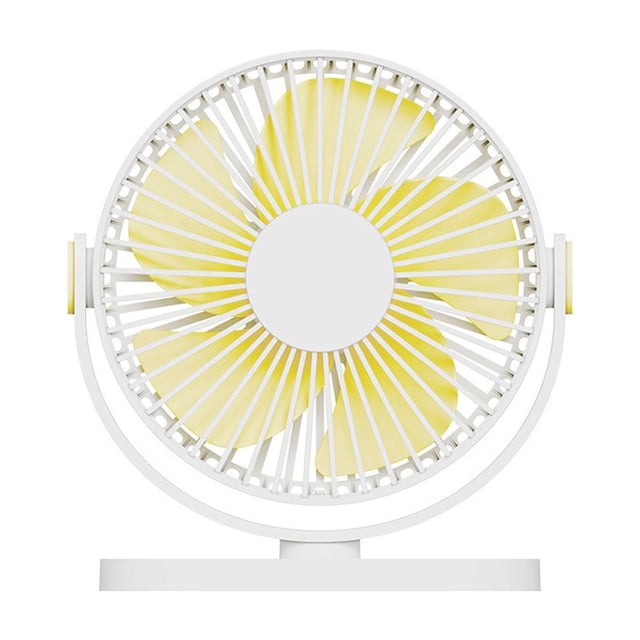 White Usb Desk Fan Ceiling Fan Convertible 3 Wind Levels Quiet Small Portable Fan 5.6 Inch For Dorm Office Home Bedroom Student