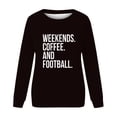 thumbnail image 3 of AOOCHASLIY Women's Blouse Fashion Womens Casual Long Sleeve Round Neck Ladies Sweatshirt Tops, 3 of 4