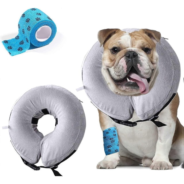 Pet Inflatable Basic Dog Collars for Large Dogs, Comfy Pet Collar Cone for Recovery_Perfect Gift