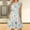 Green, variant on Itsame Women Summer Dress Printed Round Neck Round Neck Thin Dress Blue Size M