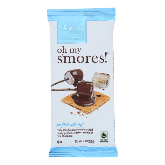Chuao Chocolatier Chocolate Bar, Oh My S'Mores - 10 Count, 2.8 oz