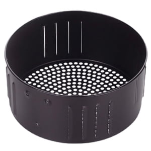 1pc Air Fryer Food Basket Drain Basket Baking Basket Frying Basket (Black)