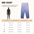 thumbnail image 2 of Cauagu Glittering Blue Purple Pajama Pants for Women Loose Fit Wide Leg Trouser Pants Casual Elastic Waist Drawstring Lounge Pants, 2 of 6