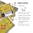 thumbnail image 4 of Lantern Press 1000 Piece Jigsaw Puzzle, Rustic New Mexico State Flag, 4 of 5