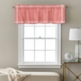 thumbnail image 3 of Peach Solid Valance Curtain Window Valances Rod Pocket Short Curtains Window Treatments for Kitchen Bedroom Bathroom Laundry 54" x 18", 3 of 9