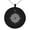 Black, variant on Stainless Steel Nautical Needle Dial Compass Engraved Small Medallion Circle Charm Pendant Necklace