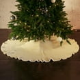 thumbnail image 4 of Abbracc 122cm Christmas Tree Skirt Decoration For Merry Christmas Party Xmas Tree Carpet White, 4 of 9
