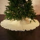 thumbnail image 4 of Falda de árbol de Navidad con base de hilo tejido, tapete de piso navideño, adornos decorativos blanco, 4 of 9