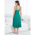 thumbnail image 6 of Beautyin Women Long Nightgown Wide Strap Sleepwear Relaxed Fit, 6 of 6
