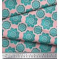thumbnail image 2 of Soimoi polyester Crepe Fabric Floral Mandala Print Fabric by the Yard 42 Inch Wide, 2 of 3