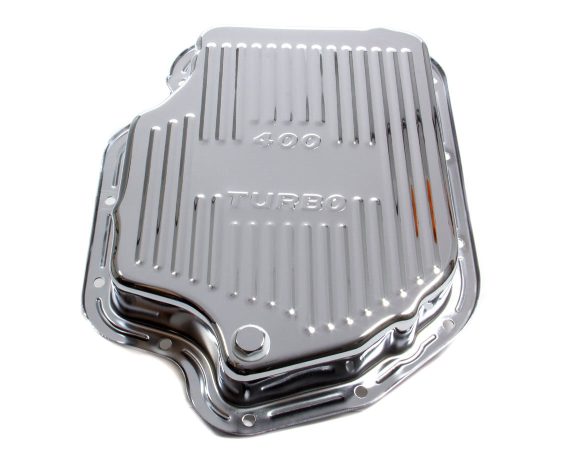 Racing Power GM TH400 Transmission Pan Chrome Steel Finned