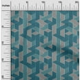 thumbnail image 2 of oneOone Polyester Spandex Dark Teal Green Fabric Moire Craft Projects Decor Fabric Printed By The Yard 56 Inch Wide, 2 of 4
