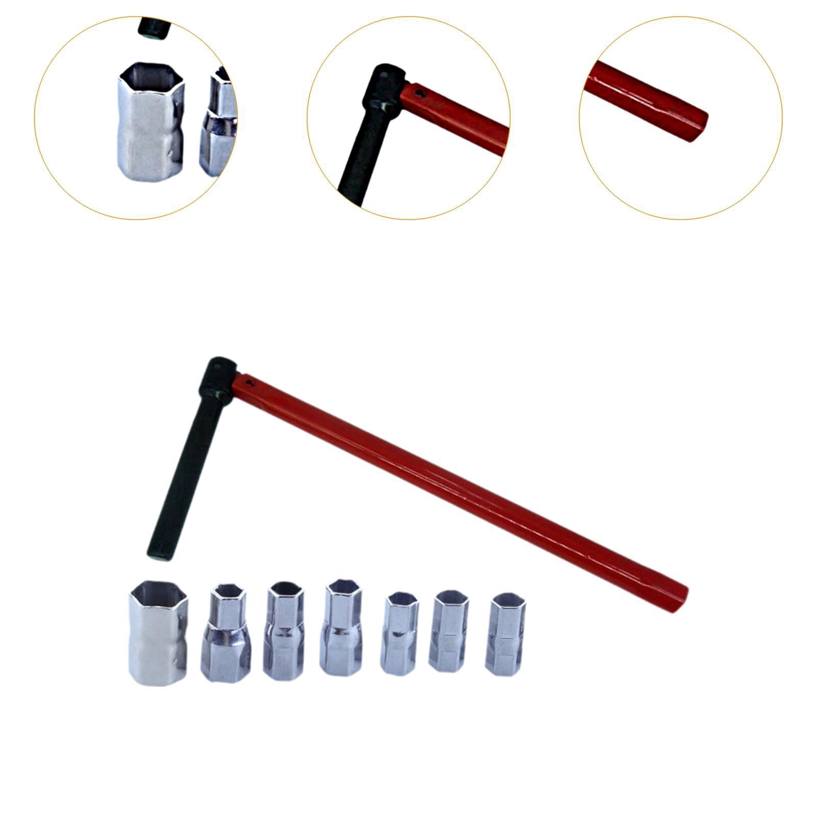 figatia Wrench Socket Set 8-17mm Plumber Back Nut Kit Spanner Faucet Valve Removal Faucet Repair Tools Practical Household Hand Tools