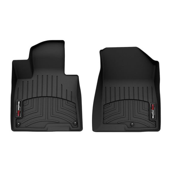 WeatherTech Custom Fit FloorLiners compatible with Kia Sportage, Sportage Hybrid - 1st Row (Driver & Passenger), Black