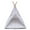 White, variant on Portable Cat Teepee Tent with Washable Cushion Bed