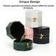 thumbnail image 3 of Qarigey Caja de almacenamiento de anillos, cajas creativas octogonales Vintage, joyería de cuero, estuche liso abotonado, bandeja organizadora para Ropa, zapatos y accesorios Miscelánea Rosado Qarigey AP016375-06, 3 of 6