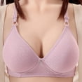 thumbnail image 2 of Plus Size Bra for Women Push up Breathable Comfortable Bra Underwear Seniors Everyday Bras (38/85BC, Purple), 2 of 6