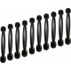 thumbnail image 1 of 10x 96mm Black Cabinet Handles for Kitchen, Drawer, Bedroom Furniture, 1 of 5