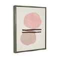 thumbnail image 3 of Stupell Pastel Pink Geometric Shapes Abstract Painting Gray Floater Framed Art Print Wall Art, 3 of 6