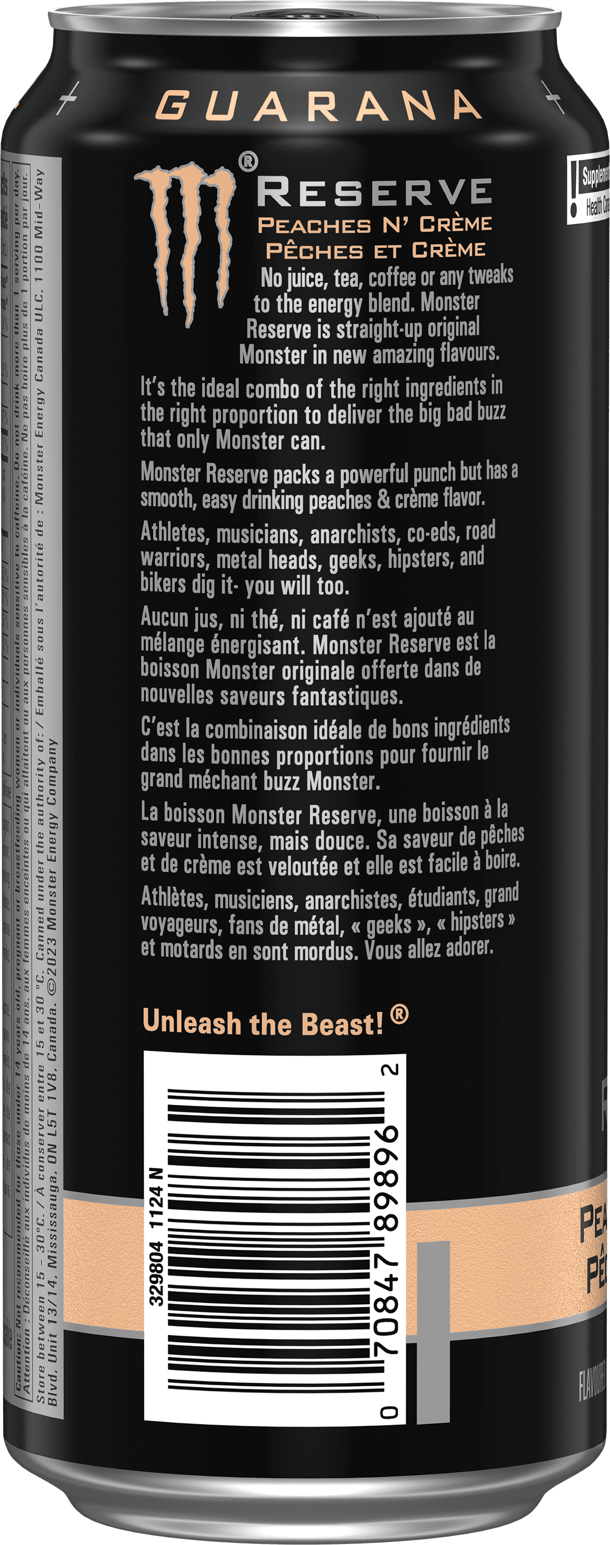 Monster Reserve Peaches & Cream, Peach Energy Drink