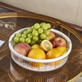 thumbnail image 3 of OUSITAID 360 Degree Rotatable Storage Tray  Portable Handle  Transparent  Large Capacity  Multi-functional  Seasoning Fruits Food Storage Basket  Kitchen Supplies, 3 of 8