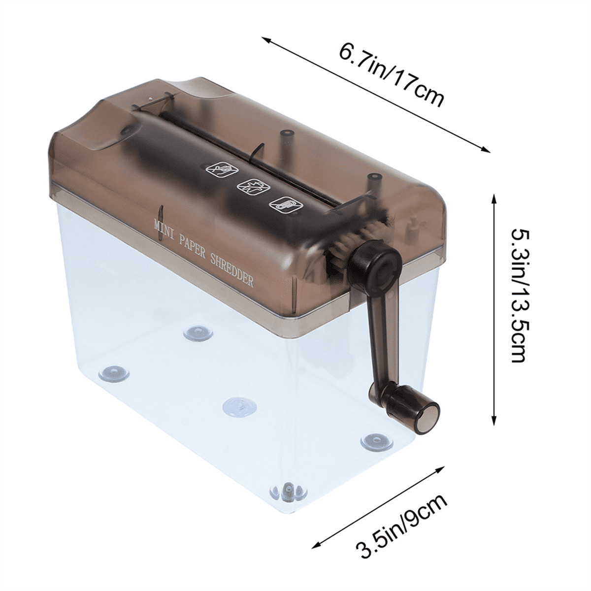 NEW Paper Shredder Desktop Manual Mini Hand Cutting Tool A4 Machine Documents Crusher for Home