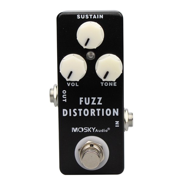 Mini pedal de efectos de guitarra Crazy Tone Distortion, con bypass real, accesorios para guitarra