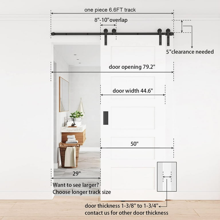 Winsoon 6 6ft Single Track Bypass Barn Door Hardware Double Doors Kit I Style Hanger Walmart Com Winsoon 6 6ft Single Track Bypass Barn Door Hardware Double Doors Kit I Style Hanger Walmart Com