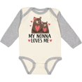 thumbnail image 3 of Inktastic My Nonna Loves Me Bear Boys or Girls Long Sleeve Baby Bodysuit, 3 of 5