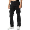 thumbnail image 3 of qolati Mens Cargo Pants Outdoor Casual Cotton Hiking Joggers Sweatpants Classic Fit Lightweight Athletic Workout Trousers, 3 of 5