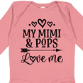 thumbnail image 4 of Inktastic Mimi and Pops Love Me Girls Long Sleeve Baby Bodysuit, 4 of 5