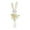 White, variant on 8.6 Inch Easter Bunny Figurines - Pastel Color Plush Bunny Hanging Ornaments for Easter Decoration, Spring Tea Party, Baby Shower Supplies and Holiday Home Tabletop Centerpieces