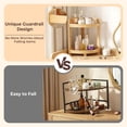 thumbnail image 3 of 2026 New Bamboo Standing Shelf, 2 Tier Corner Shelf Staand, Free-Standing Shelf Units, Triangular Curved Corner Shelf Stand for Space-Saaving Display Ideal for Bathroom/Kitchen/Living Room Storage, 3 of 14