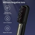 thumbnail image 5 of Ionic Hair Straightener Brush for Frizz-Free Silky Hair，Cordless Rechargeable Hair Straightener，USB Rechargeable & 3 Temp Settings & Anti-Scald, Pink, 5 of 12