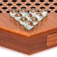 Yellow Mountain Imports Wooden Chinese Checkers Halma Board Game Set